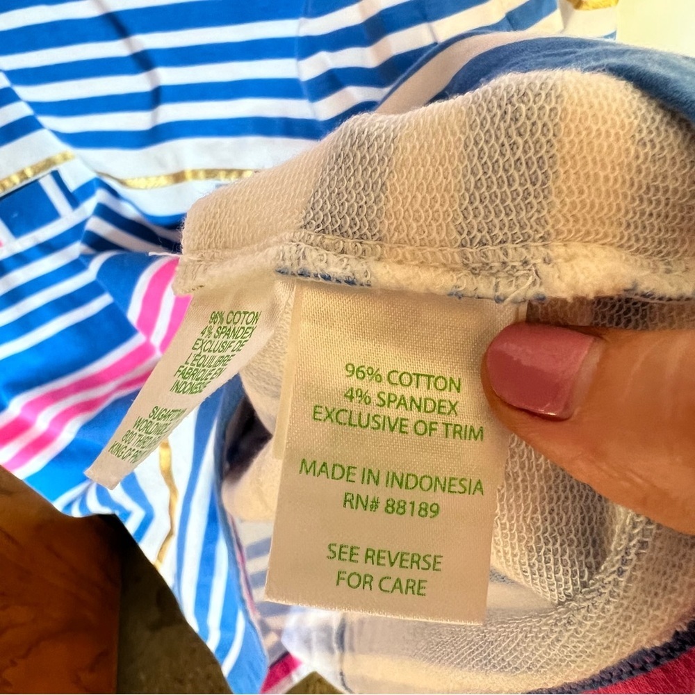 Lilly Pulitzer lena dress lapis blue tiki stripe size XS - Picture 10 of 10